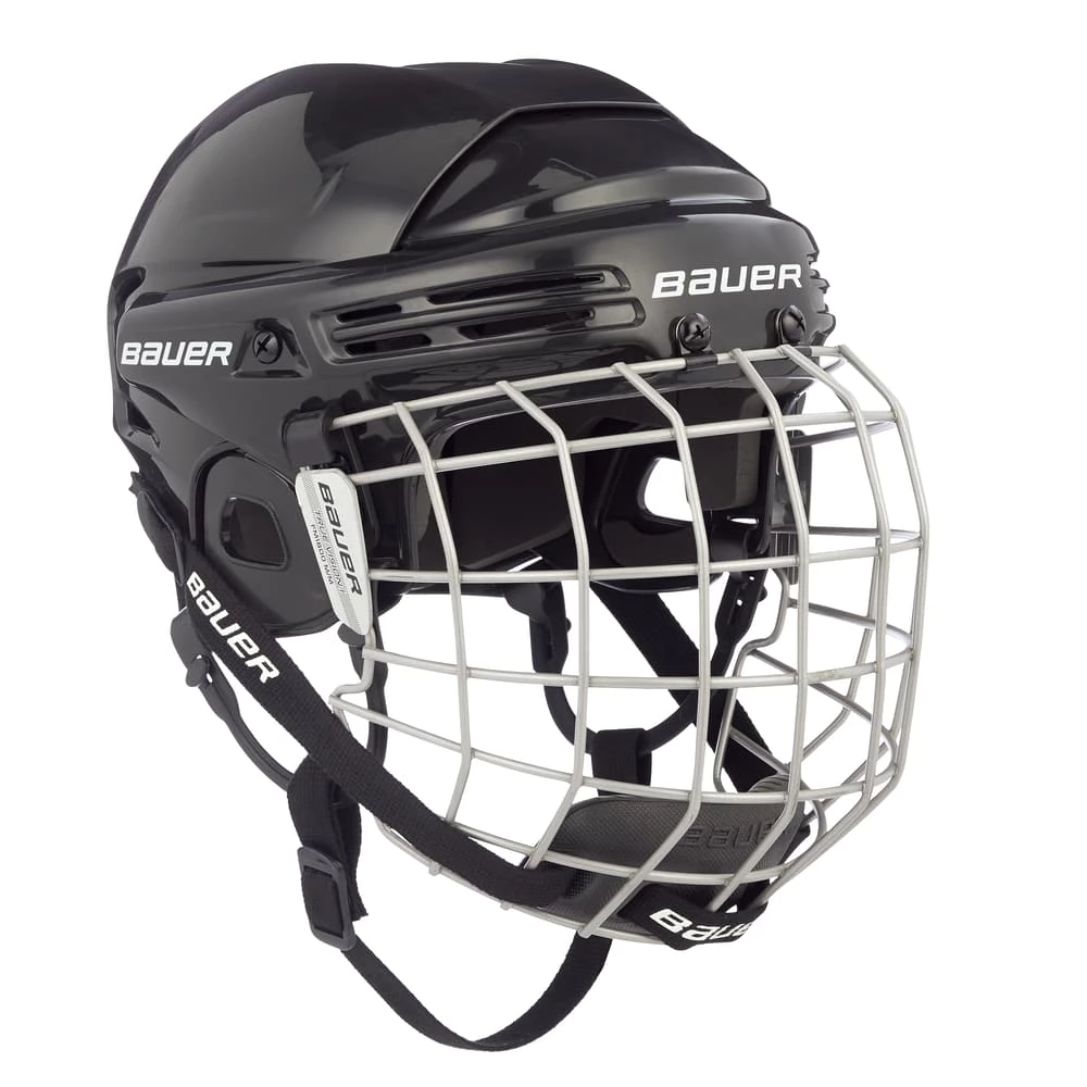 Bauer 2100 Junior Hockey Helmet & Cage Combo, Black - Image 2
