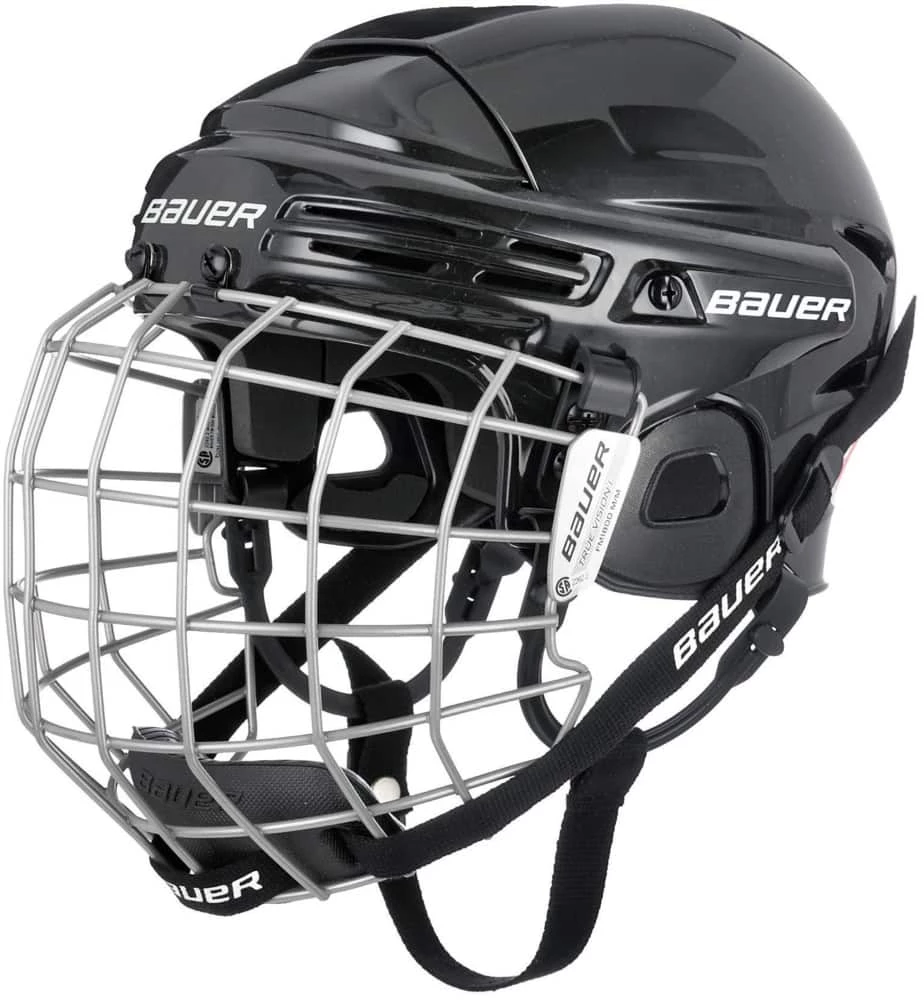 Bauer 2100 Junior Hockey Helmet & Cage Combo, Black - Image 4