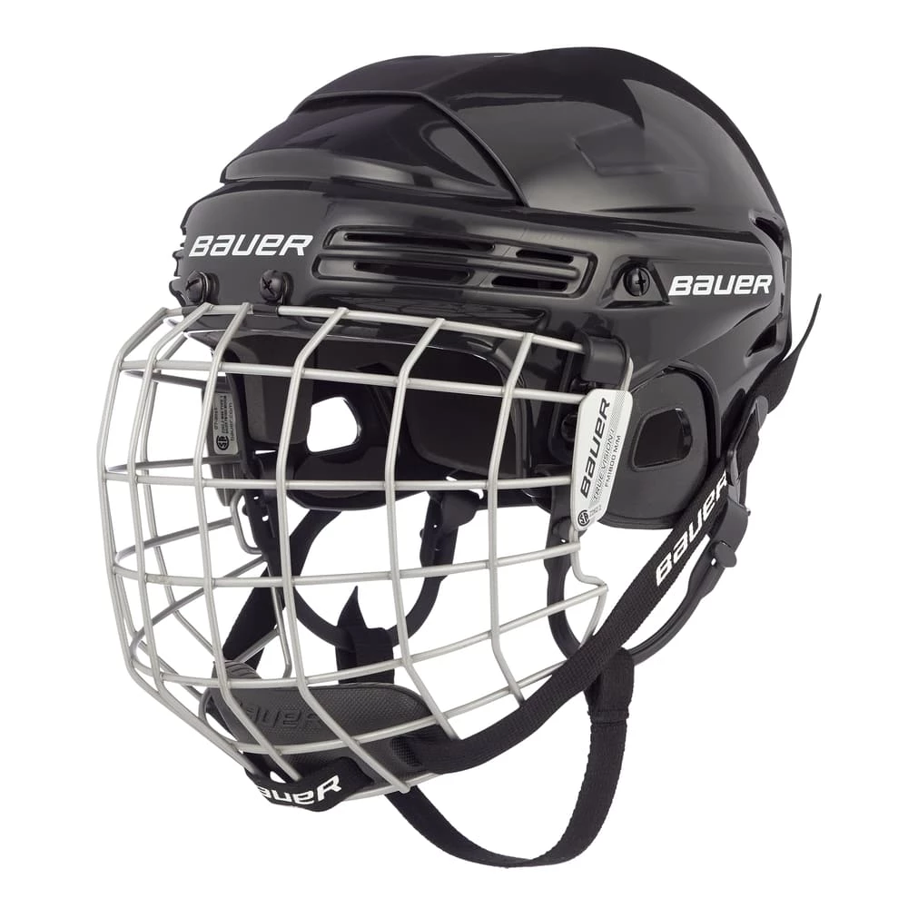 Bauer 2100 Junior Hockey Helmet & Cage Combo, Black - Image 3