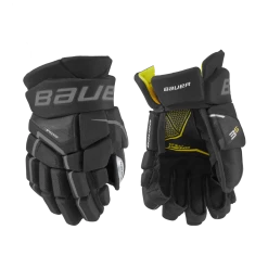 Bauer Supreme 3S Hockey Gloves, Junior, Black