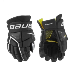 Bauer Supreme 3S Hockey Gloves, Junior, Black/White