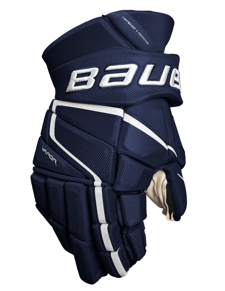 Bauer Vapor 3X Pro Hockey Gloves, Senior, Navy - Image 2
