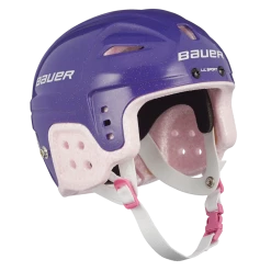 Bauer Lil' Sport Youth Hockey Helmet, Purple & Pink