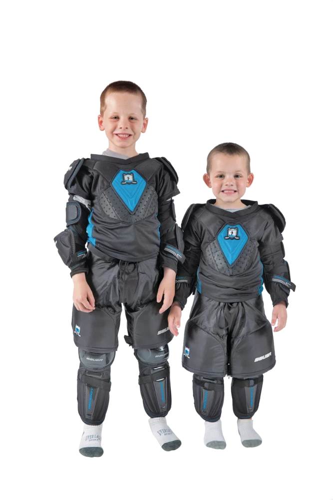Bauer Prodigy Youth Hockey Protective Kit, Black & Blue - Image 2