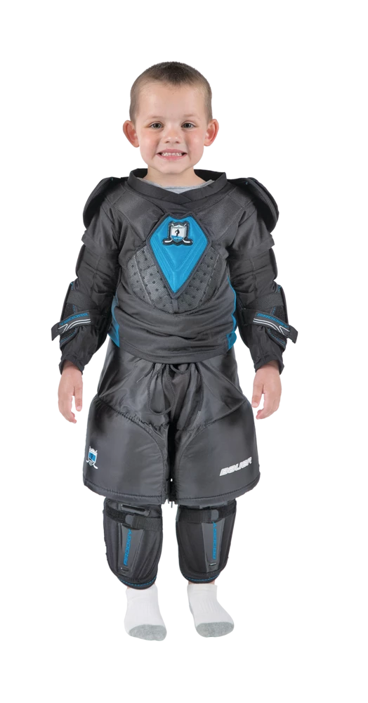 Bauer Prodigy Youth Hockey Protective Kit, Black & Blue
