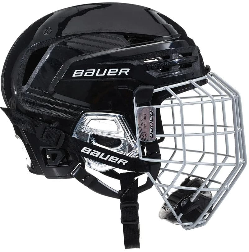 Bauer RE-AKT 85 Hockey Helmet Combo, Black