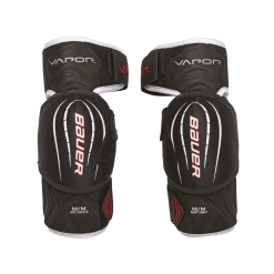 Bauer Vapor X Pro Lite Junior Hockey Lightweight Elbow Pads, Black & Red