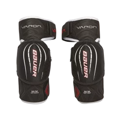 Bauer Vapor X Pro Lite Senior Hockey Lightweight Elbow Pads, Black & Red