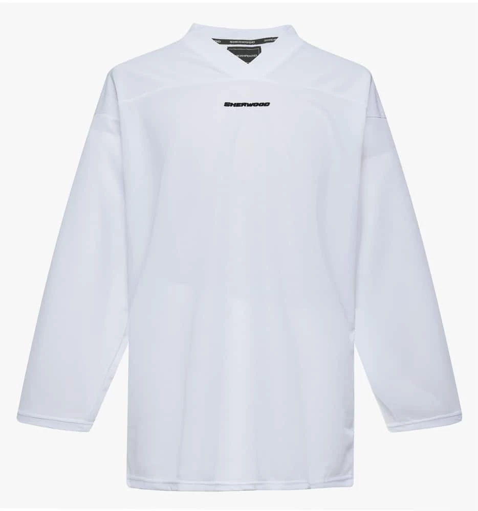 Sherwood Mesh Practice Hockey Jersey, Junior, White, Assorted Sizes