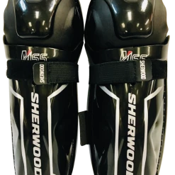 Sherwood REKKER M65 Youth Hockey Shin Guards, Black