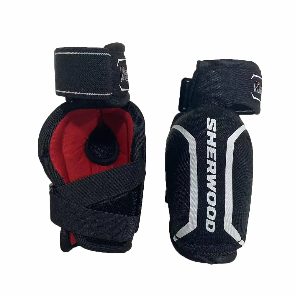 Sherwood REKKER M65 Youth Hockey Elbow Pads, Large, Black - Image 2