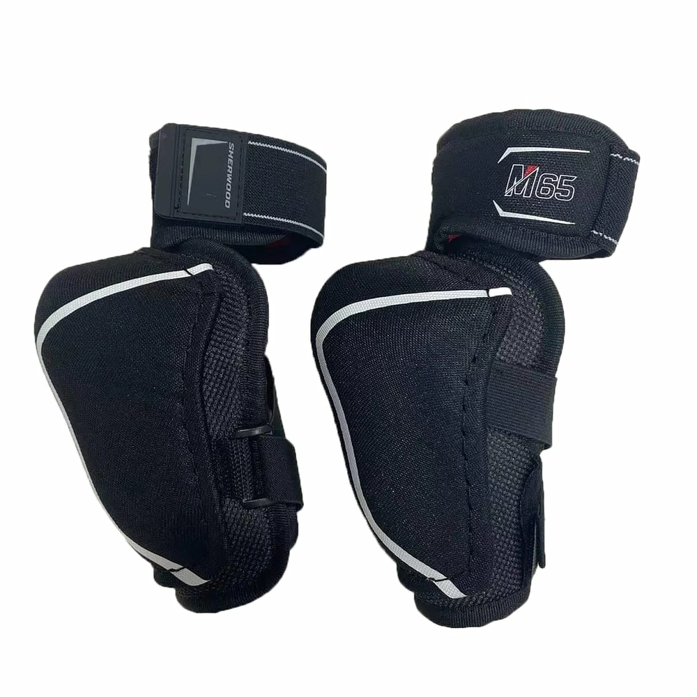 Sherwood REKKER M65 Youth Hockey Elbow Pads, Large, Black - Image 4