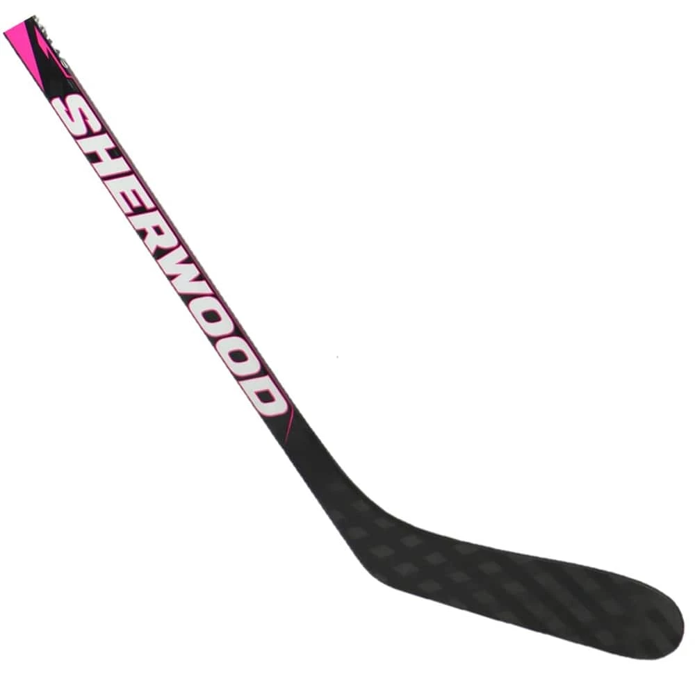 Sherwood PlayRite 3 Composite Hockey Stick, Junior, 45 Flex, PP28, Pink